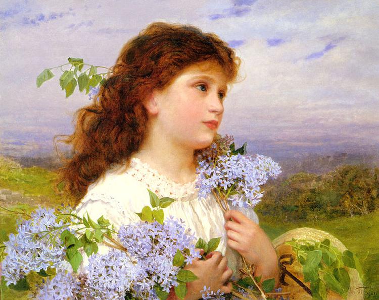 Sophie Gengembre Anderson Time Of The Lilacs